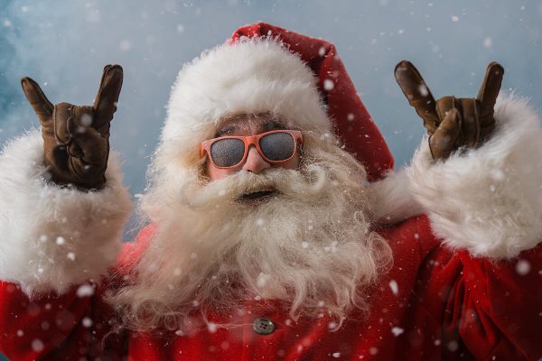 Partying Santa